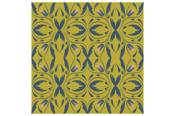 Folk Flowers Pattern Floral Print Ethnic Art