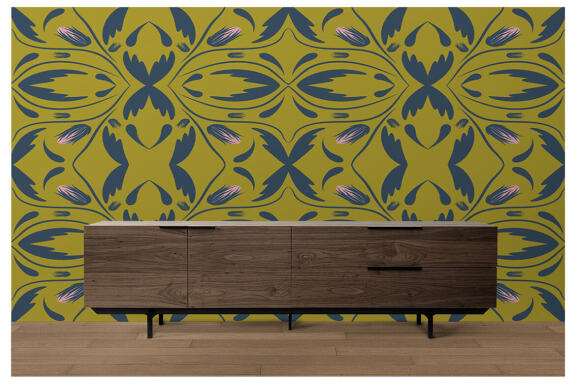 Folk Flowers Pattern Floral Print Ethnic Art