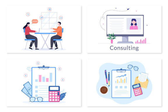 11 Business Plan Consulting Illustration