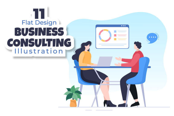 11 Business Plan Consulting Illustration