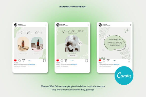 Skincare Instagram | CANVA Template