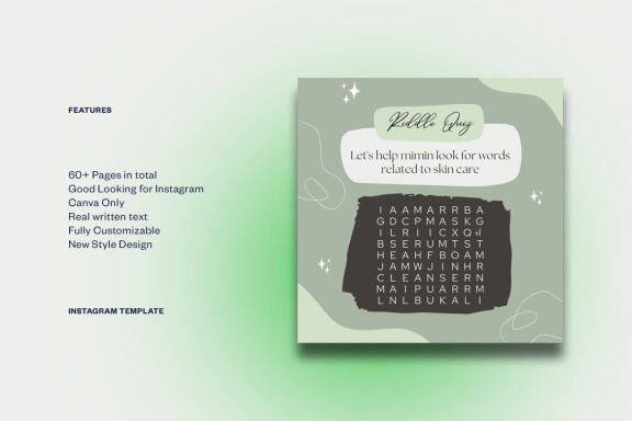 Skincare Instagram | CANVA Template