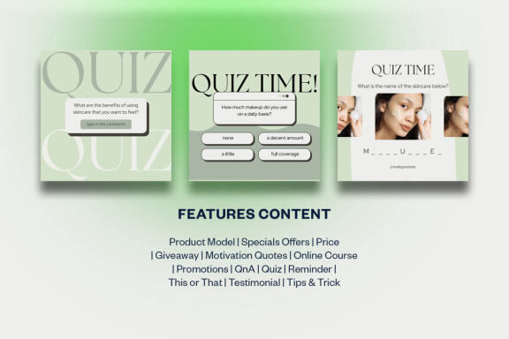 Skincare Instagram | CANVA Template