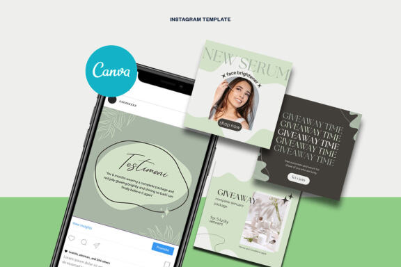 Skincare Instagram | CANVA Template