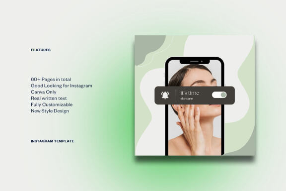 Skincare Instagram | CANVA Template