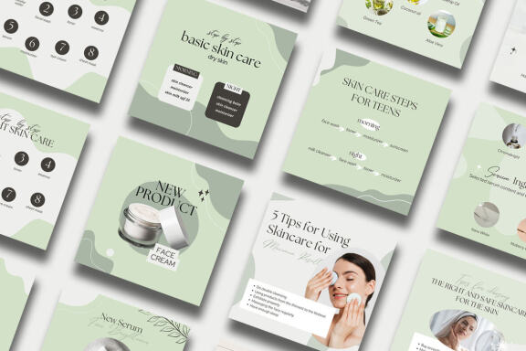 Skincare Instagram | CANVA Template