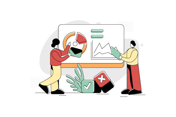 Flat Illustration Vector Graphic of Education Online