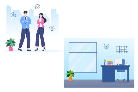 10 CEO Businessman Cartoon Illustration 