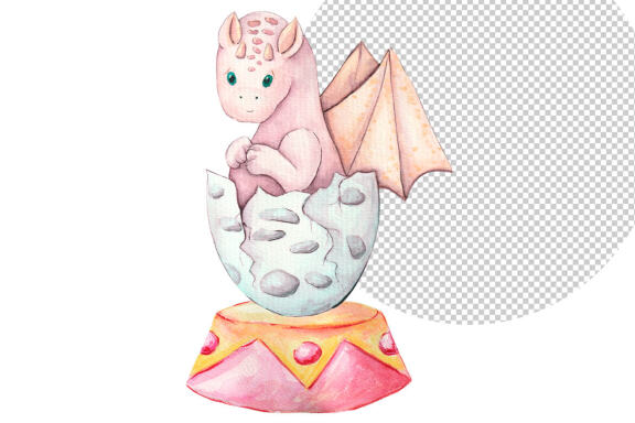 Dragons watercolor clipart - Sublimation designs