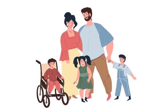 Kid with disabilities