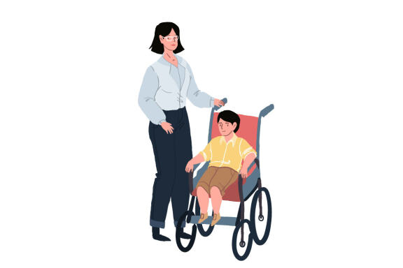 Kid with disabilities