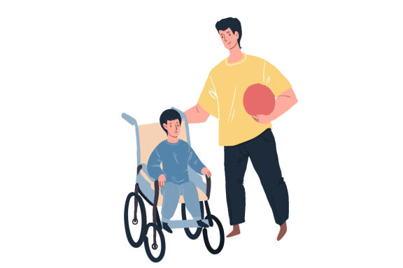 Kid with disabilities