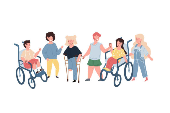 Kid with disabilities