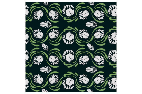 Folk Flowers Pattern Floral Print Ethnic Art