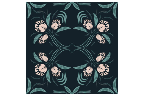 Folk Flowers Pattern Floral Print Ethnic Art