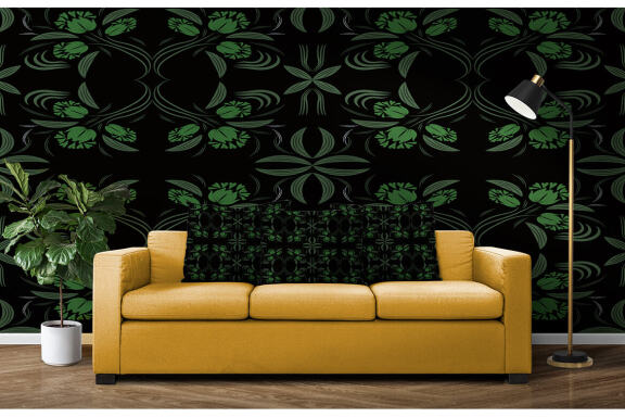 Folk Flowers Pattern Floral Print Ethnic Art