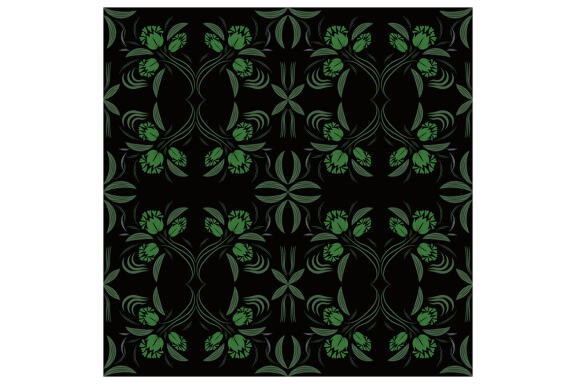 Folk Flowers Pattern Floral Print Ethnic Art