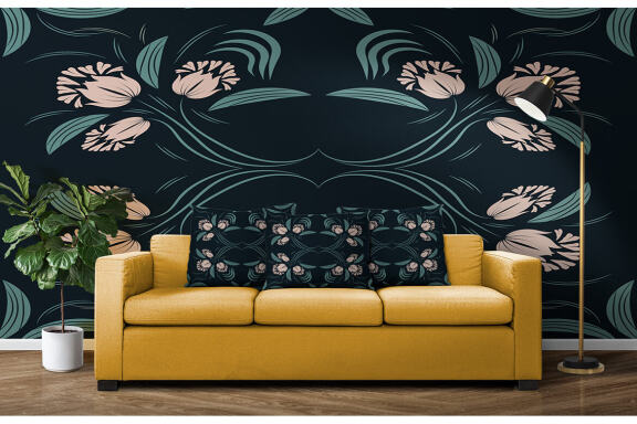 Folk Flowers Pattern Floral Print Ethnic Art