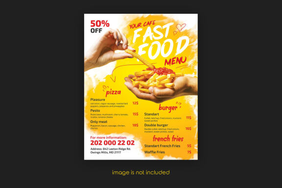 Food Menu Flyer PSD Template