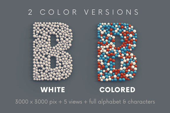 Lot of Balls - 3D Lettering