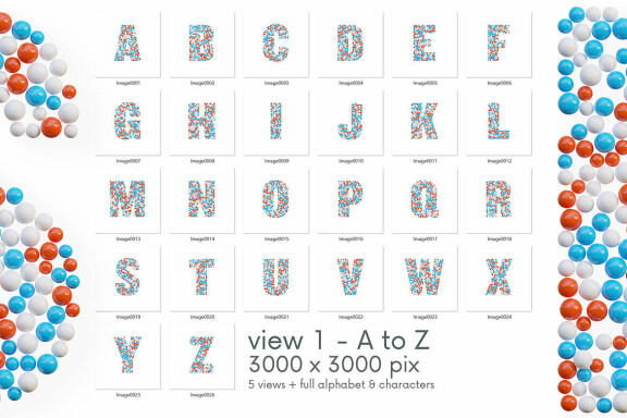 Lot of Balls - 3D Lettering