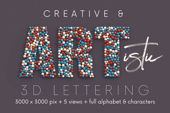 Lot of Balls - 3D Lettering
