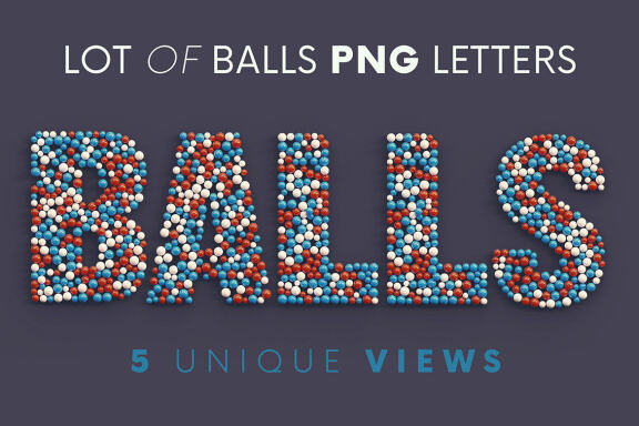 Lot of Balls - 3D Lettering