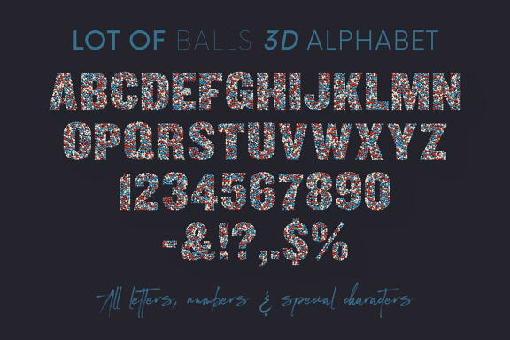 Lot of Balls - 3D Lettering