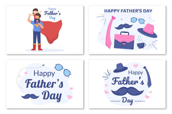 13 Happy Fathers Day Illustration