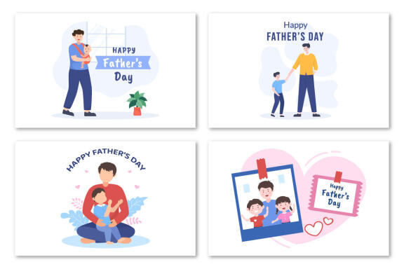 13 Happy Fathers Day Illustration