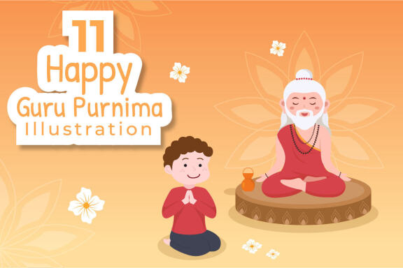 11 Happy Guru Purnima Illustration