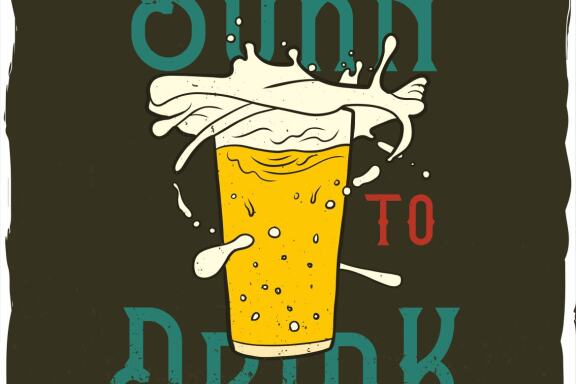 BeerPull font + 10 bonus illustrations
