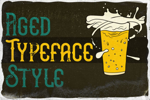 BeerPull font + 10 bonus illustrations