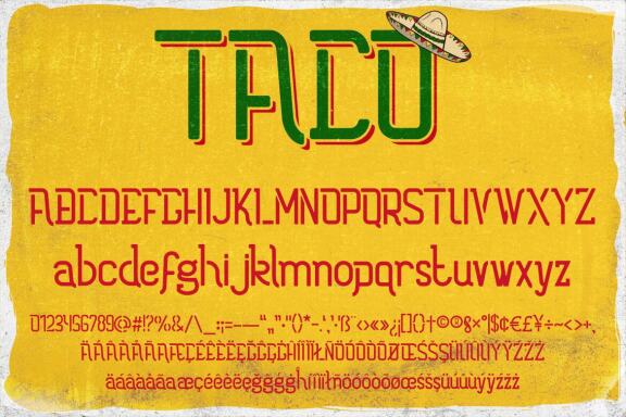 Taco font