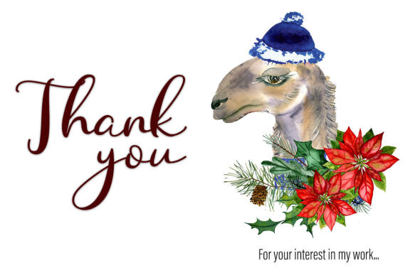 Watercolor Llama christmas clipart - Sublimation designs