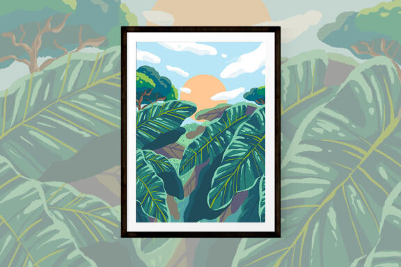 3 TROPICAL JUNGLE ILLUSTRATION
