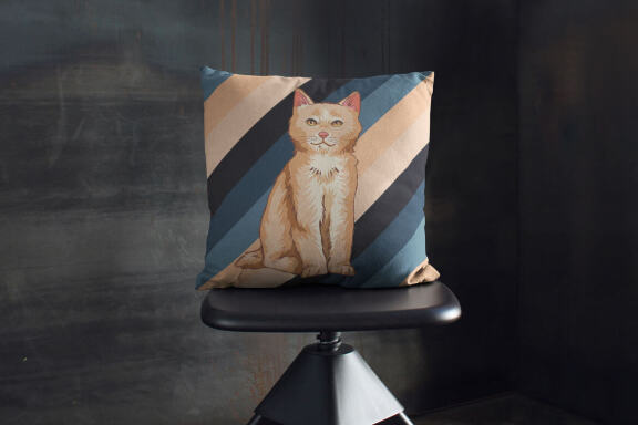 CUTE CAT - Realistic Illustration