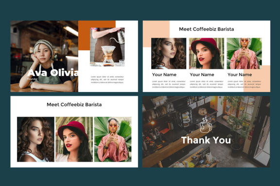 NXCL COFFEEBIZ - Coffee Business PowerPoint Template