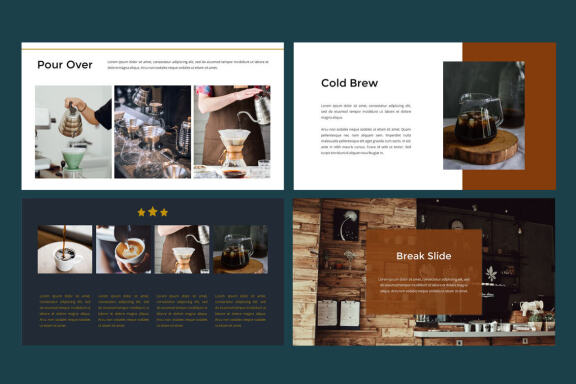 NXCL COFFEEBIZ - Coffee Business PowerPoint Template