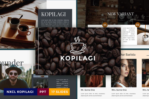 NXCL KOPILAGI - Coffee Business PowerPoint Template