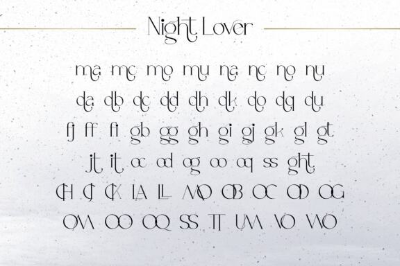 Night Lover Elegant Serif