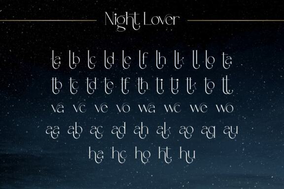 Night Lover Elegant Serif