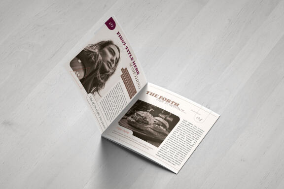 Distinct Square Brochure Template