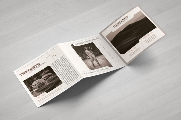 Distinct Square Brochure Template