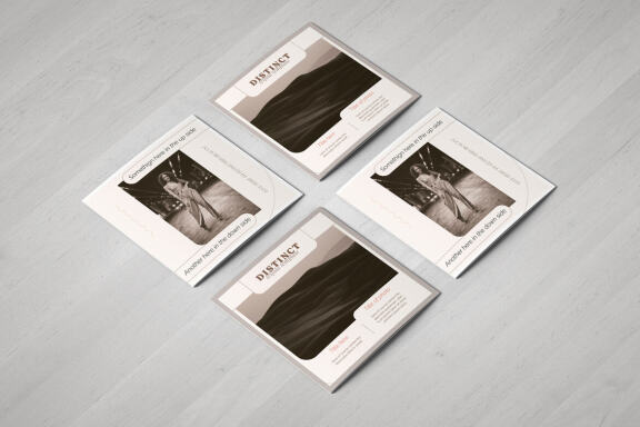 Distinct Square Brochure Template