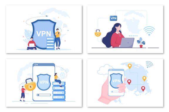 13 VPN or Virtual Private Network Service Illustration