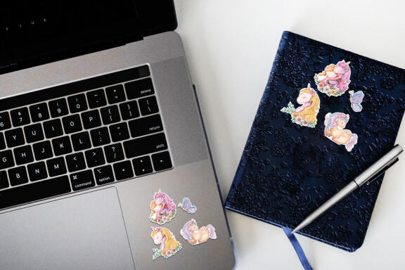 Cute Unicorn Printable Stickers For Kids