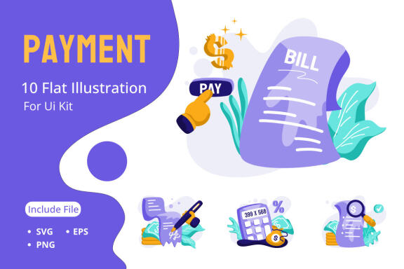 Payment Bill Icon Illustration vector for transaction