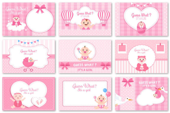 30 Birth Photo is it a Boy and Girl Cartoon Illustration