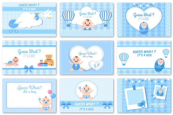 30 Birth Photo is it a Boy and Girl Cartoon Illustration